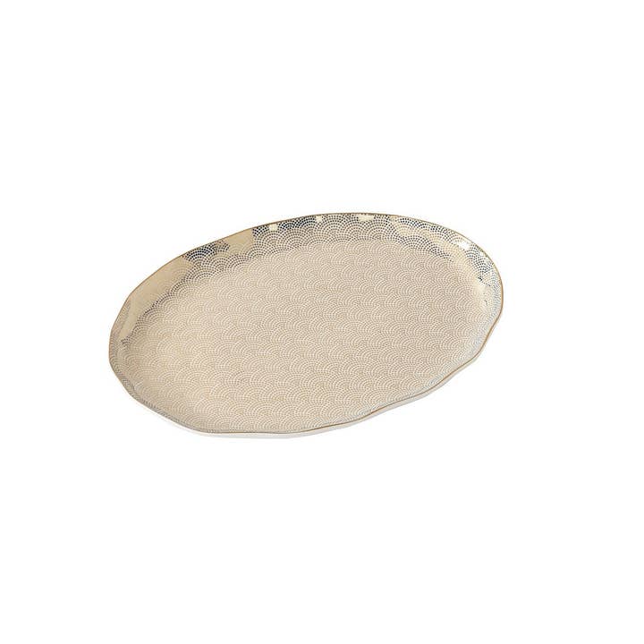 Große ovale Platte - 40,6 x 27,9 x 3,2 cm - SENSU für den Großhandel von Pampa Bay