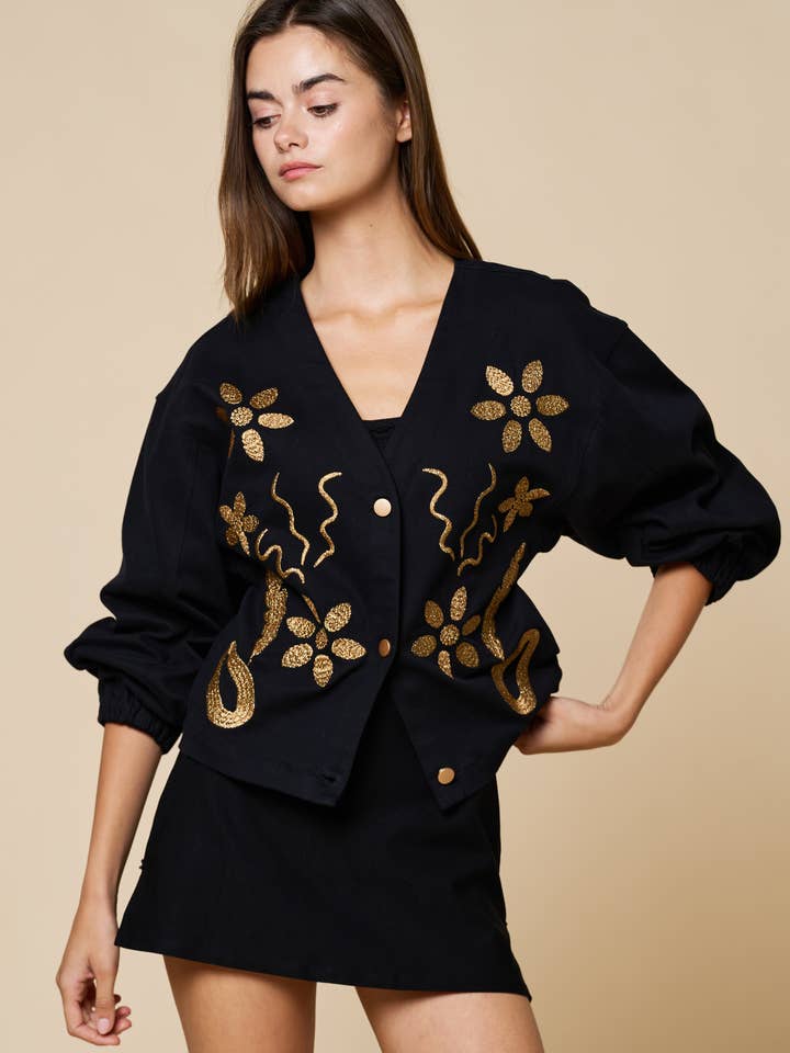 ILT6534 Embroidered Long Sleeve Button-Down for wholesale by Lalavon