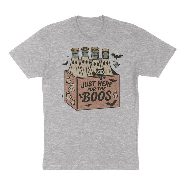 DaisyChainDesignCo - Wholesale T-Shirt (Graphic) - Women's - Here For The Boos Halloween Graphic Tshirt 1