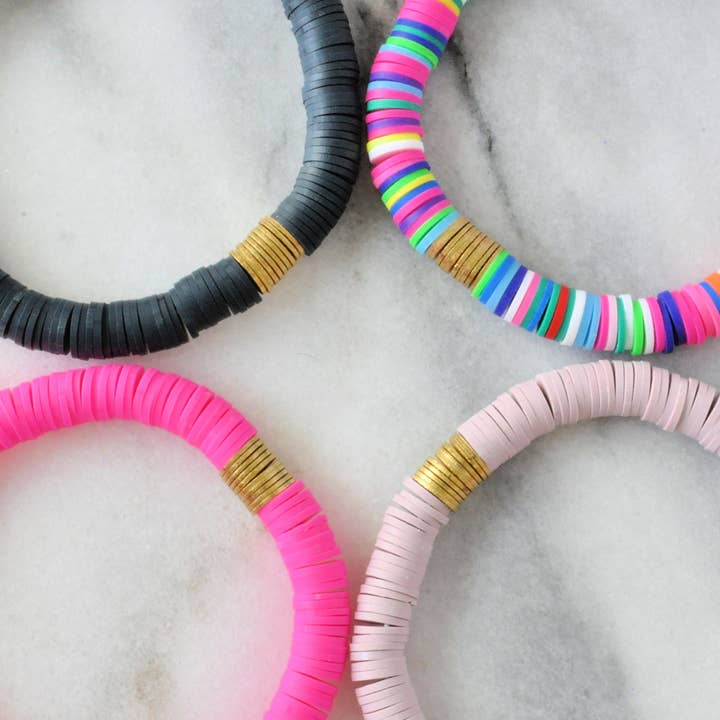 Libby & Smee - Wholesale Beaded bracelet - Heishi Stretch Bracelets2