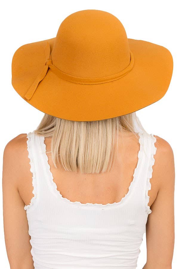 Cap Zone - Wholesale Fedora - Women's - Floppy Sun Hat with Bowknot Wide Brim Felt Hat15