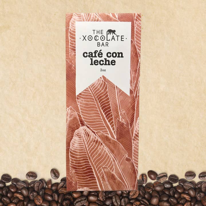 The Xocolate Bar - Wholesale Chocolate Bar - Cafe con Leche Bar - Organic Fair Trade Milk Chocolate
