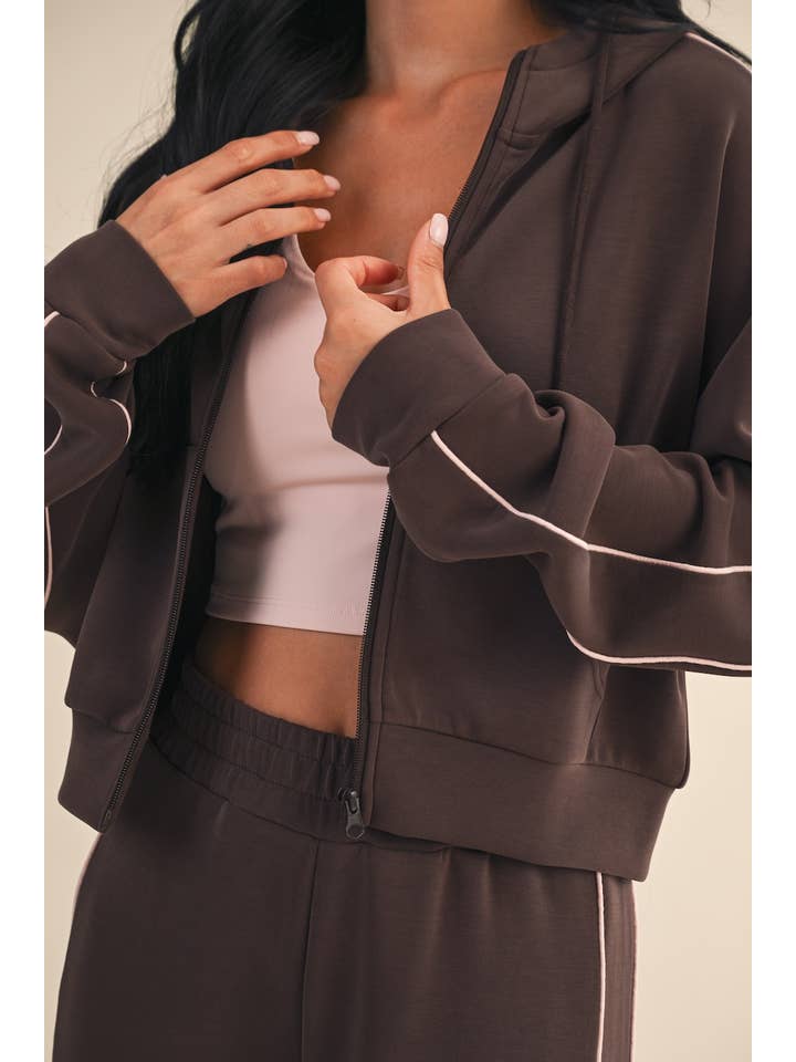 KIMBERLY C – Großhandel Sportjacke – Damen – Superweiche Air-Scuba-Kapuzenjacke mit Reißverschluss und Paspelierung26