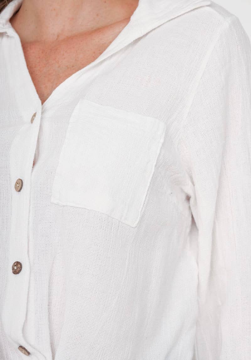 LINEN & COTTON HOUSE – Großhandel Bluse – Damen – Leinenweste 3025 MY VEST10