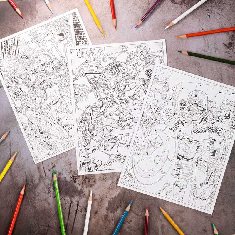 Simon & Schuster - Wholesale Coloring & Activity Book - Adult - Marvel Zombies Color-by-Number by Editors of Thunder Bay Press5