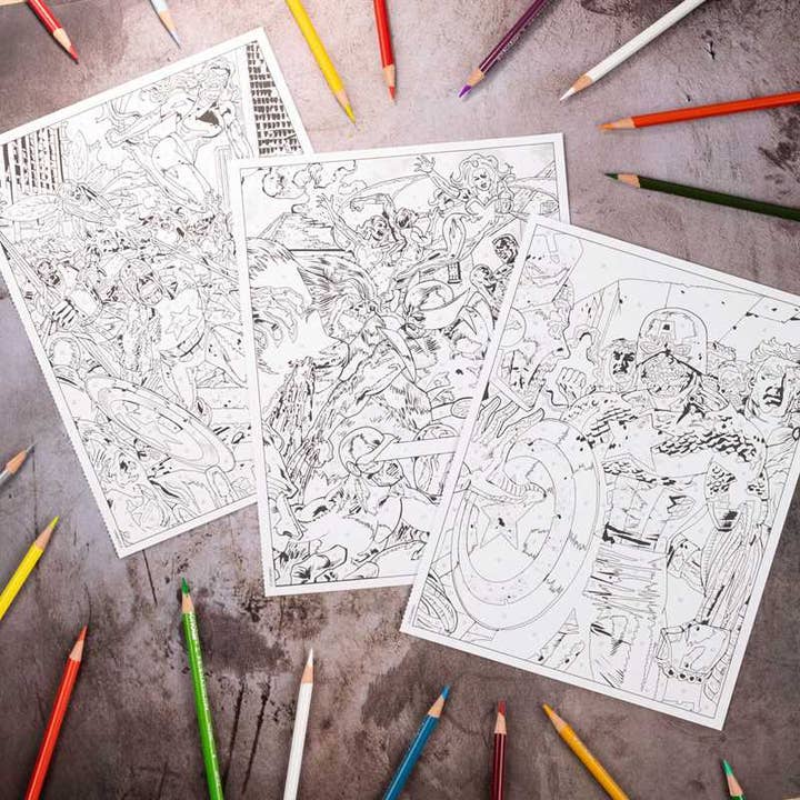 Simon & Schuster - Wholesale Coloring & Activity Book - Adult - Marvel Zombies Color-by-Number by Editors of Thunder Bay Press5