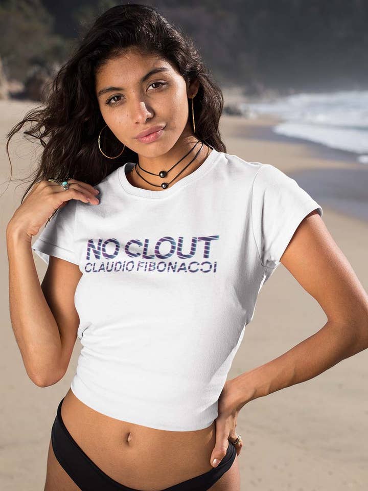 NO CLOUT T-shirt i bomuld dame for engroshandel hos Claudio Fibonacci