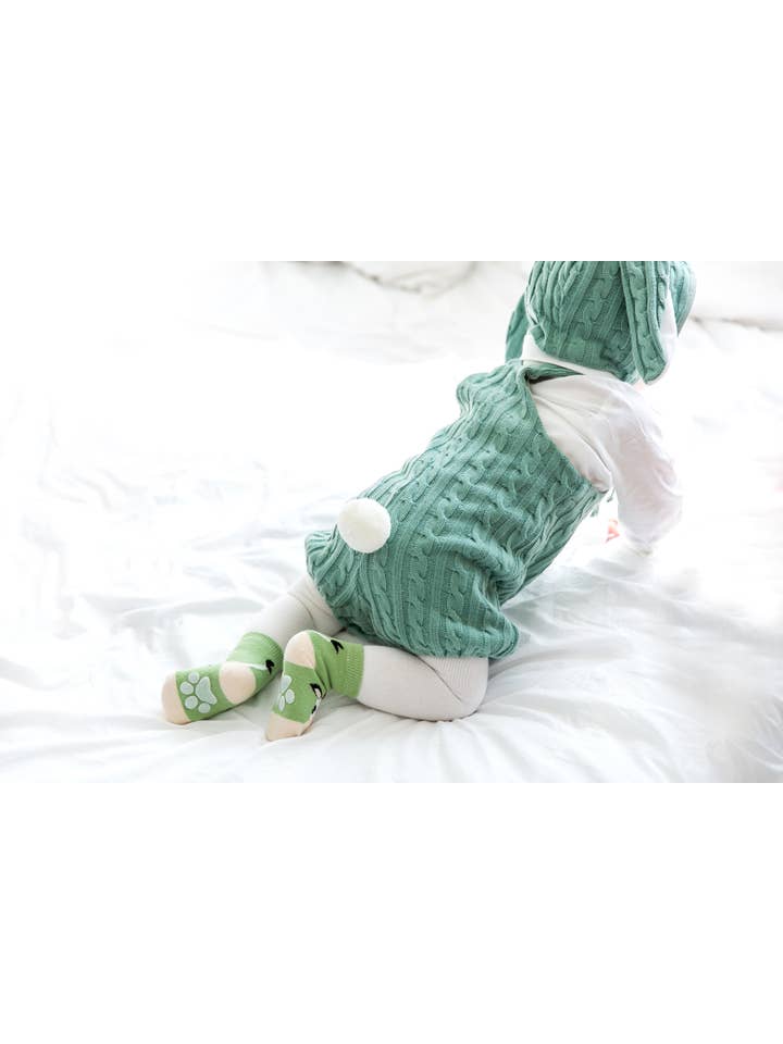 Green Cow Zoo Baby Animal Socks for wholesale on Faire2