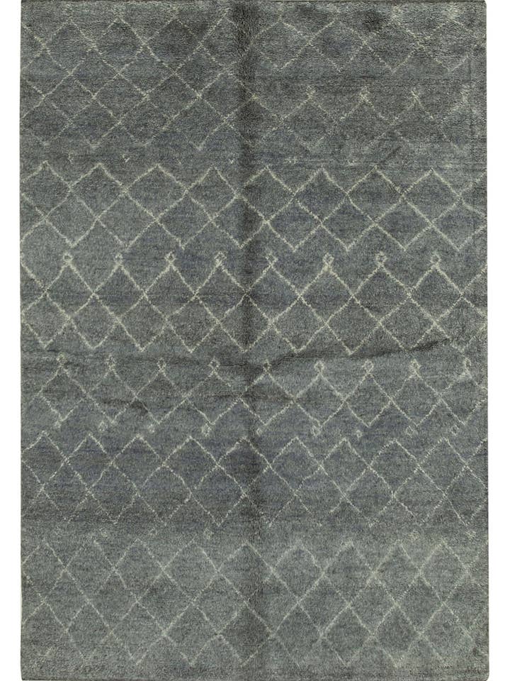 Grauer marokkanischer Teppich 6x9 - 37349 für den Großhandel von RUG N CARPET