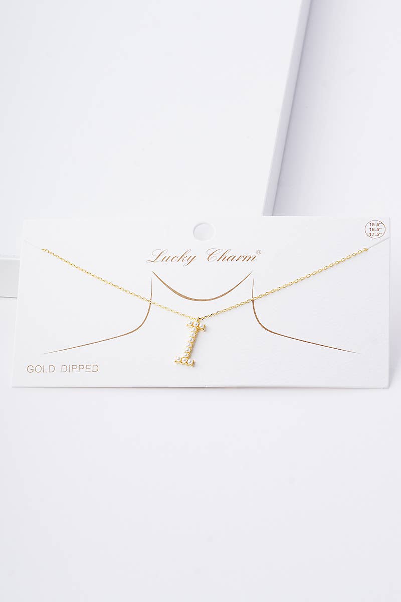 OHBOOBA DESIGN - Vente Colliers à pendentif - Collier initial en perles plaquées or16