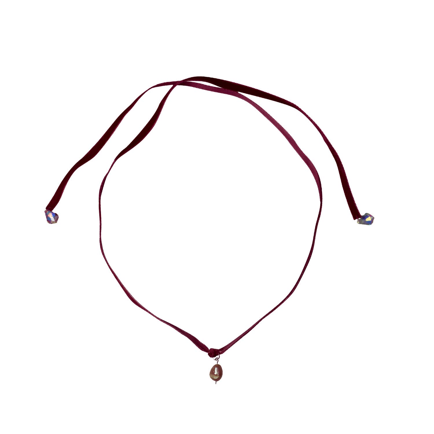 No Wallflower Project – wholesale Choker/collar – Freshwater Pearl Velvet Choker14