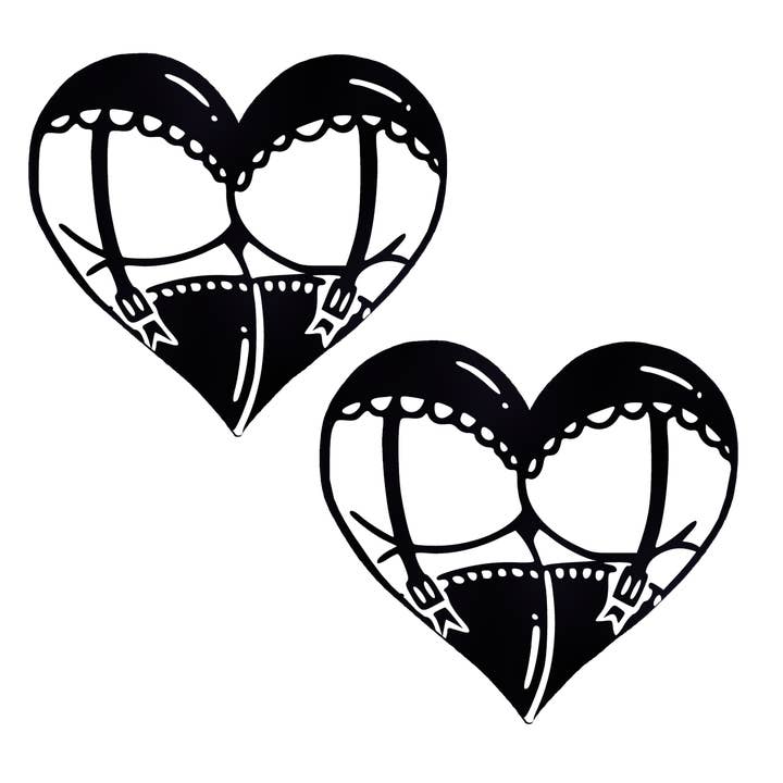 Couvre-tétons Cheeky Booty Heart Pasties pour la vente par Niptees