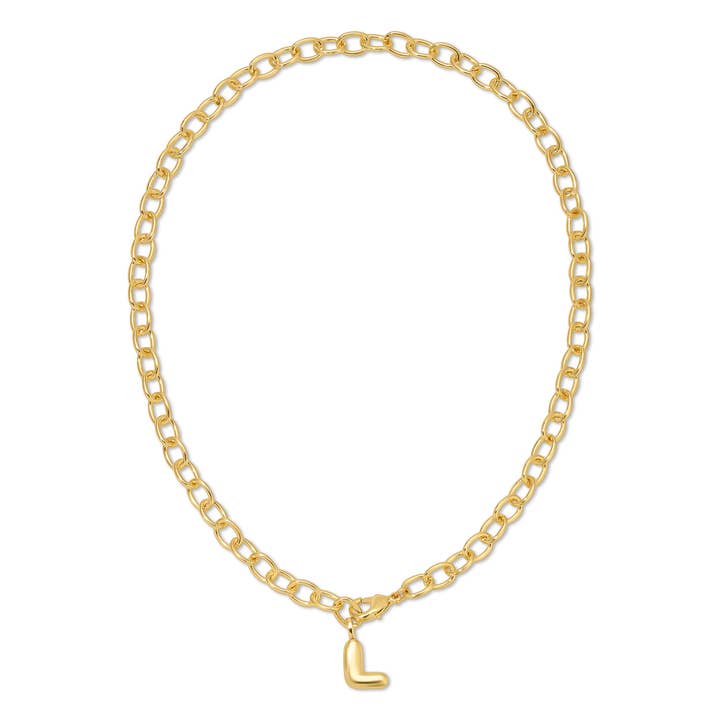 Yours Truly Initial Necklace for wholesale by The Heart Vault