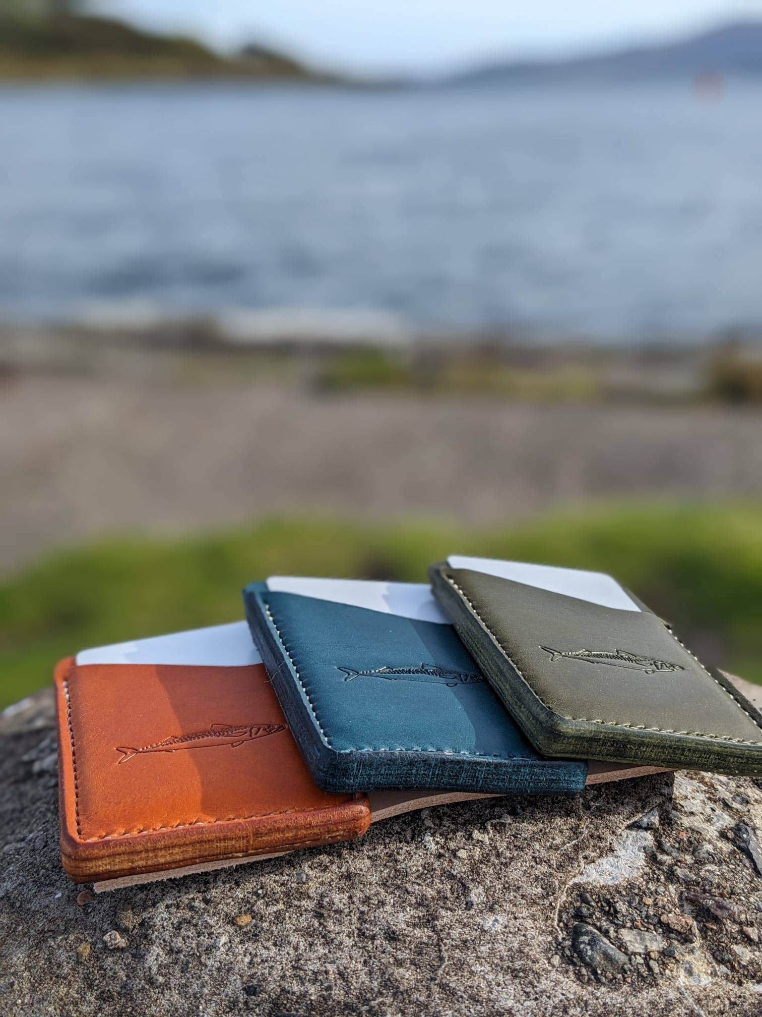 J Boult Designs – wholesale Wallet - Men’s – Sea fishing mackerel leather card wallet5