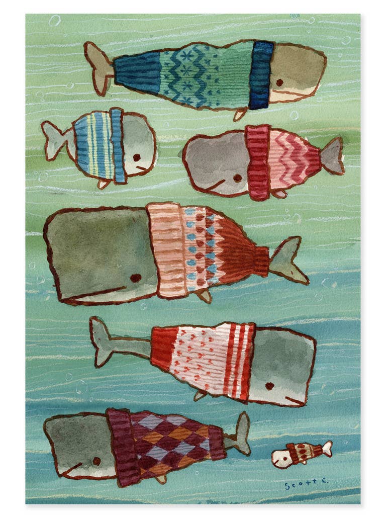 The Scott C Shop - Wholesale Puzzle - Adult - Whale Sweaters 500 Piece Puzzle3