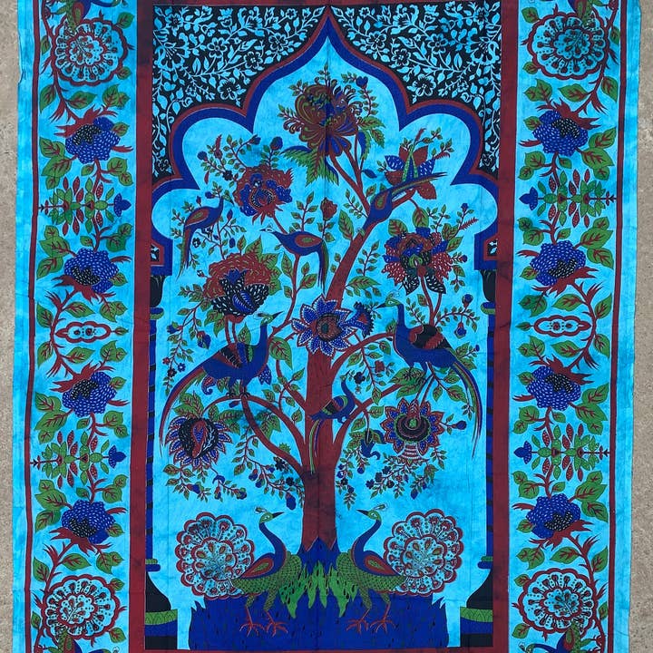 Temple Tree Of Life Tapestry Wall Hanging Decor Beach Throw for wholesale by Lungta Imports