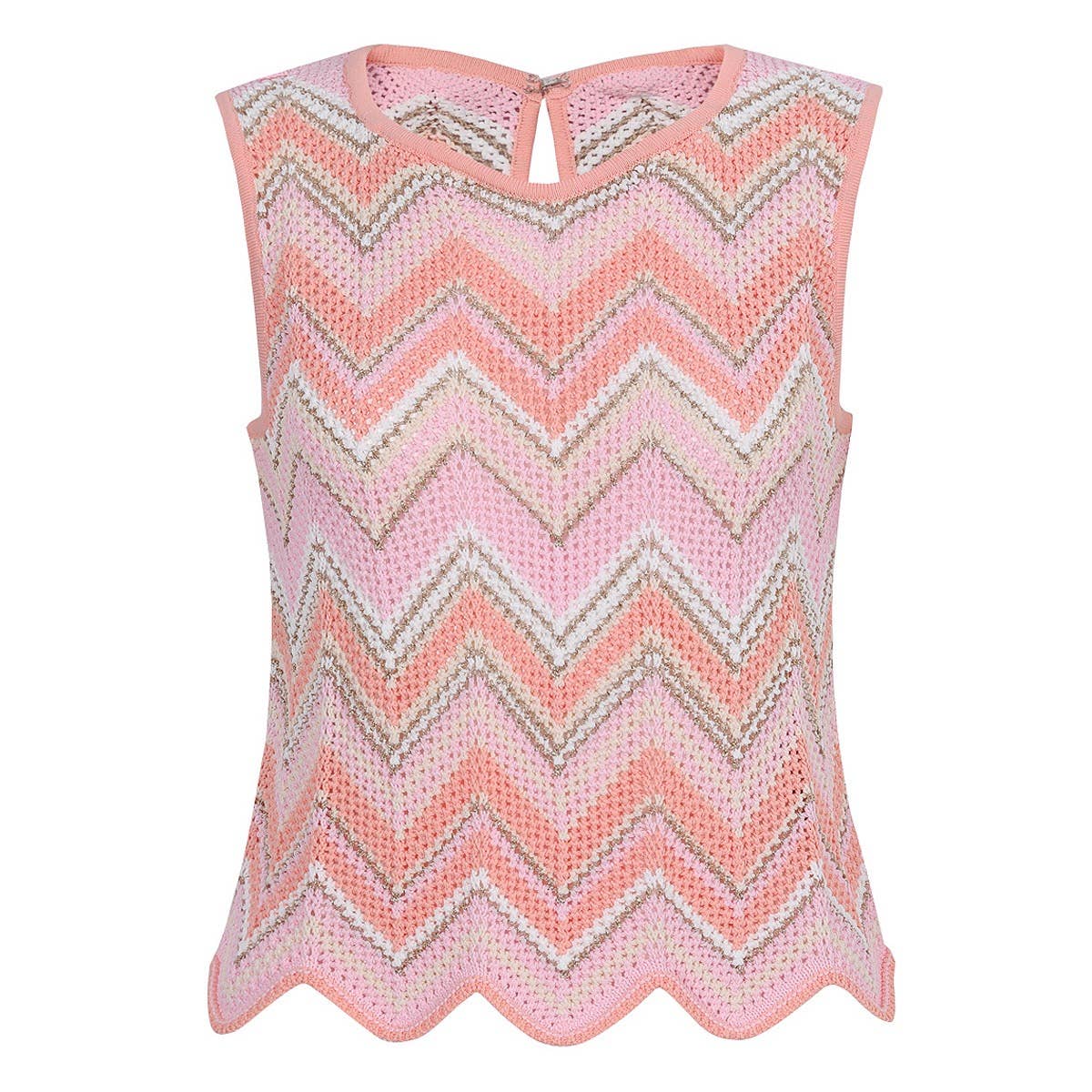 Productseeker - Venta al por mayor Conjuntos de top y pantalón (NO para estar en casa) - Mujer - Conjunto de Chaleco Sin Mangas y Pantalones de Punto Ondulado en Contraste SET624