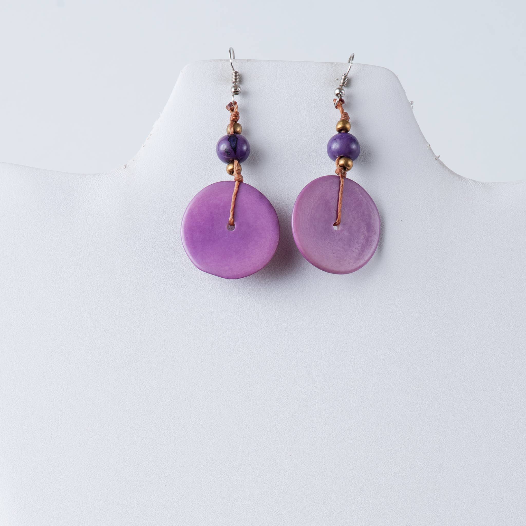 TaguArtsy – wholesale Dangle earrings – Ambar Slice Eco-friendly Earrings11