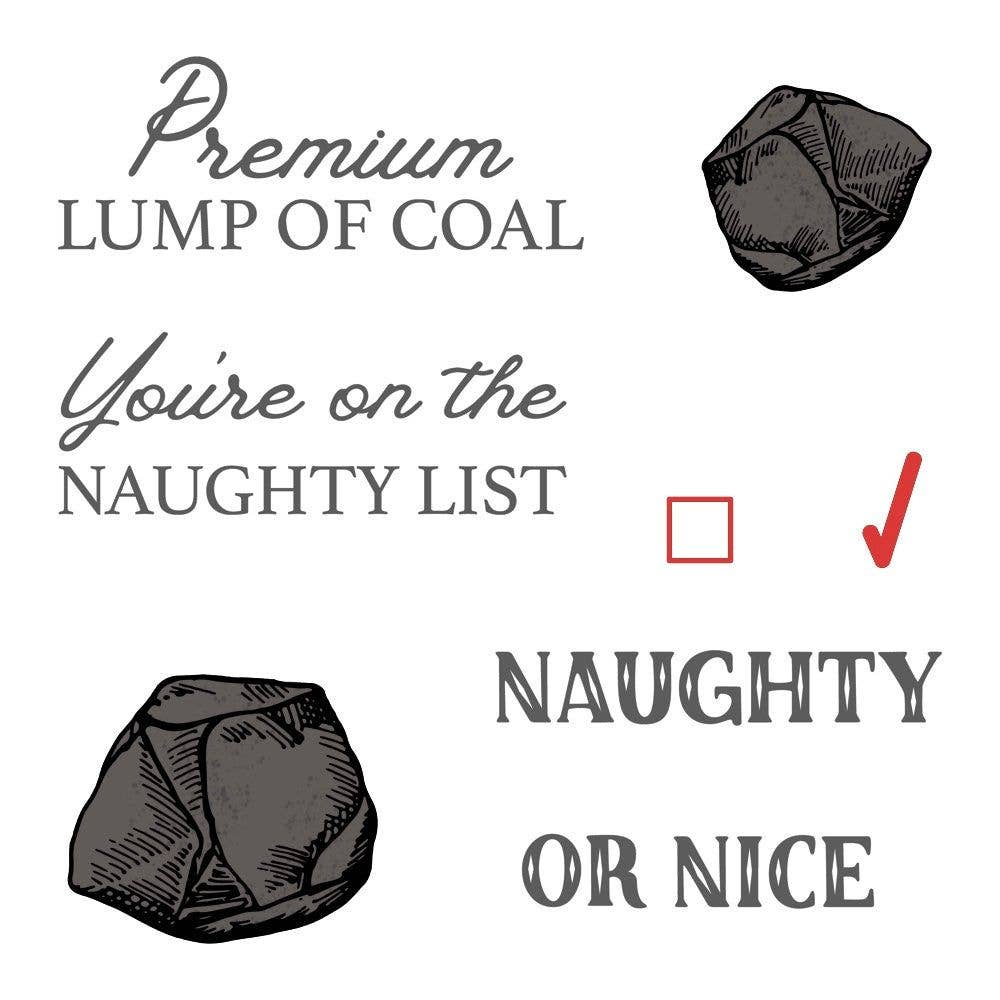 Honey Bee Stamps - Wholesale Christmas Card - Naughty List Vintage Gift Card Box Add-On - 3x4 Photopolymer Stamp Set - Retiring0