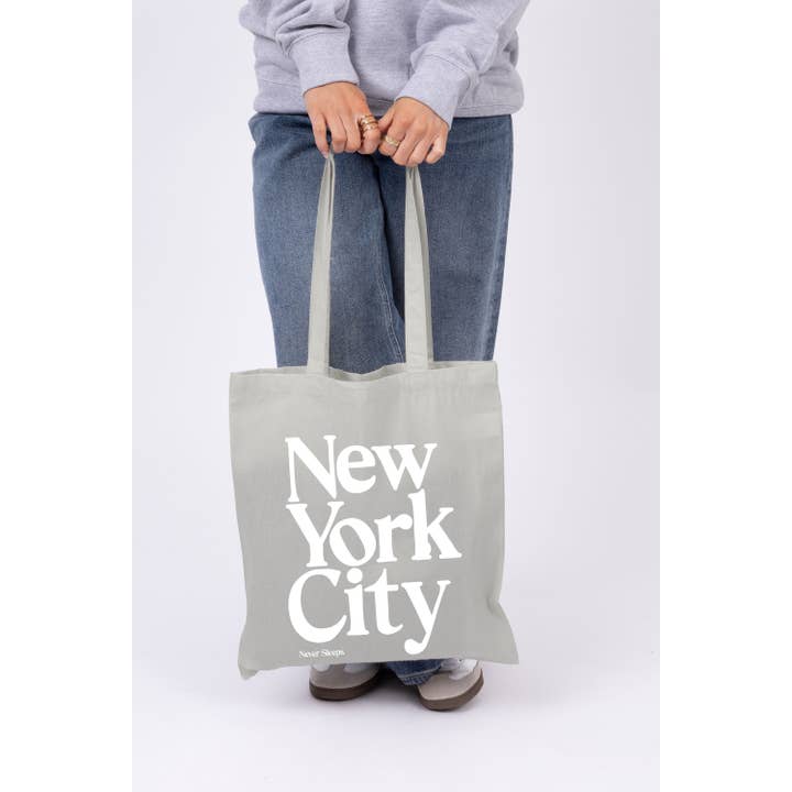 Missi Clothing - Wholesale Tote bag – Women's - New York City Printed long handle Canvas Bag (Custom) 8
