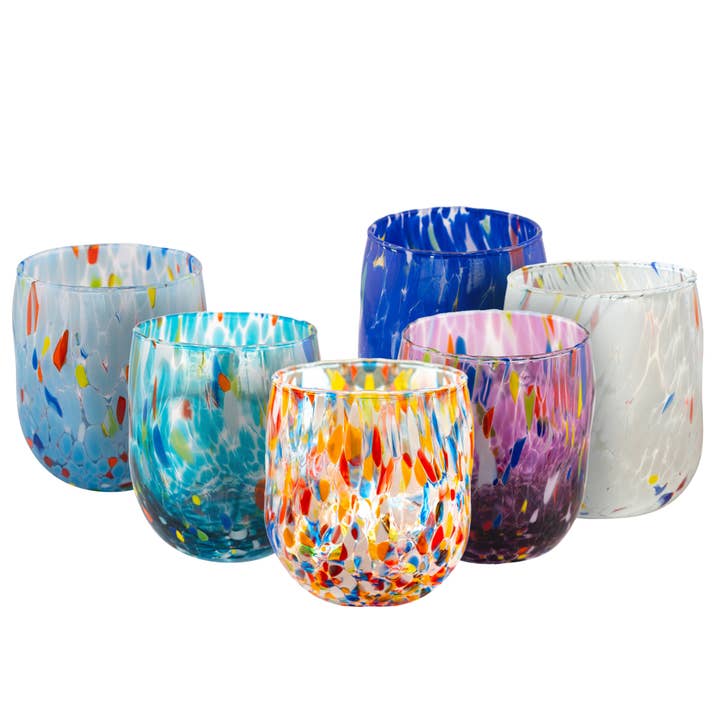 Murano Dream - Wholesale Drinking Glass/Cup - Set 6 Bicchieri MD023 in vetro di Murano vari colori8