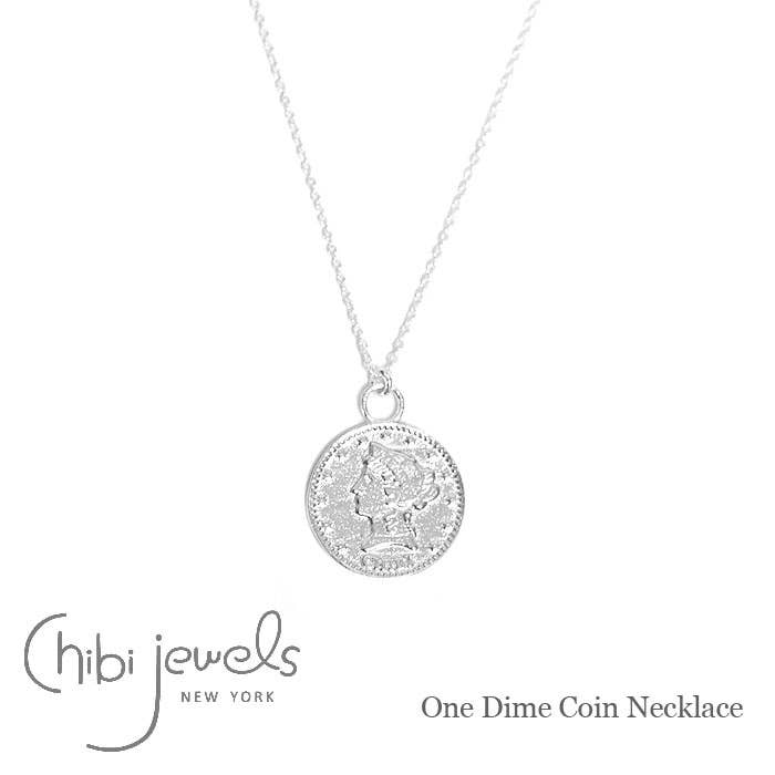 Ein Dime-Münzen-Halskette (Silber) für den Großhandel von Chibi Jewels