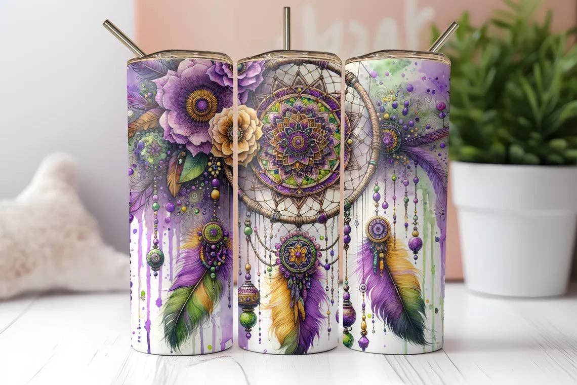 Designs by Robyn - Wholesale Insulated Mug/Tumbler - Mardi Gras Party New Orleans | Tumbler0