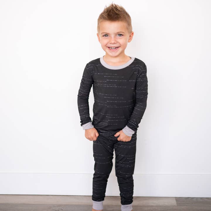 Love You To The Moon Bamboo 2-Piece Set Toddler Pajamas for wholesale by Will & Charlie Shop