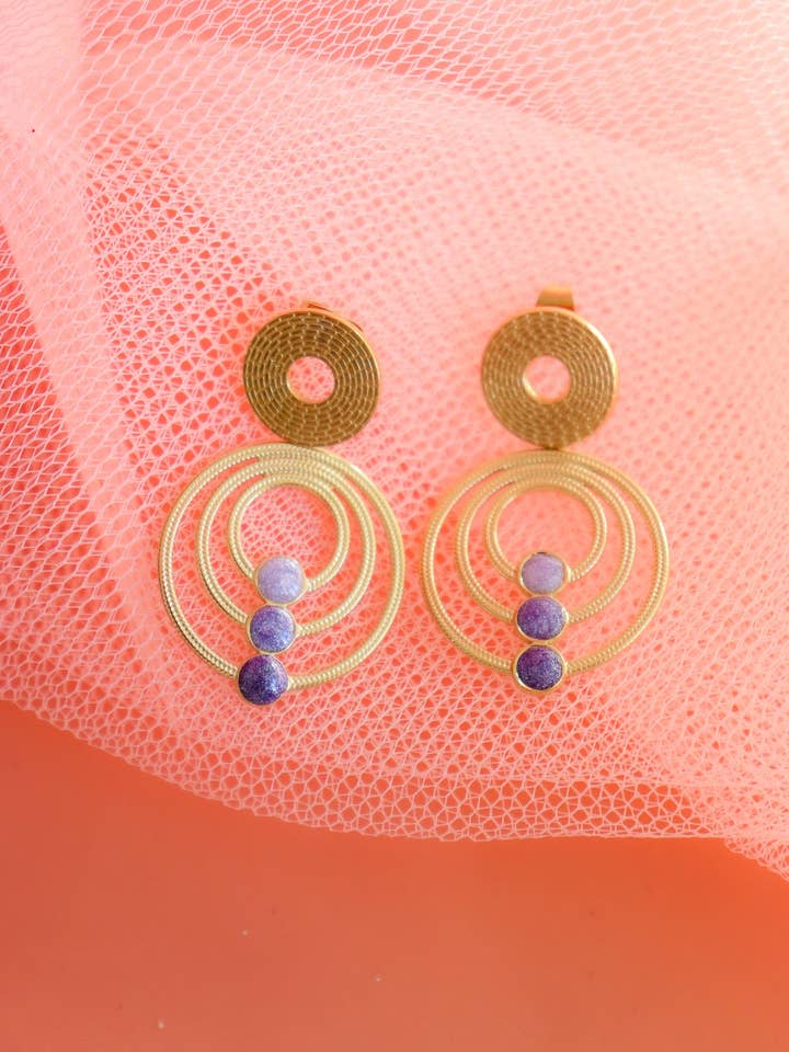 Amaru Blå Øreringe for engroshandel hos CG Home