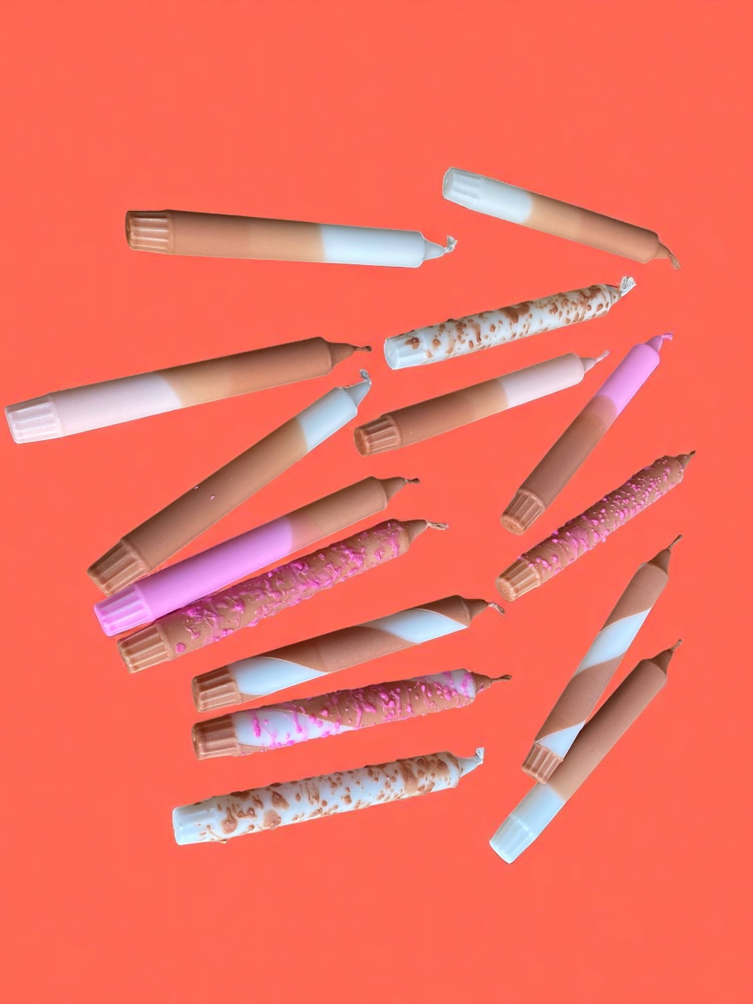 Kupkup HB. - Fi Design Studio Co. - Wholesale Pillar Candle - Joyful Glow | Chocolate Cake Tapper Candle | 2.3x20 cm 2