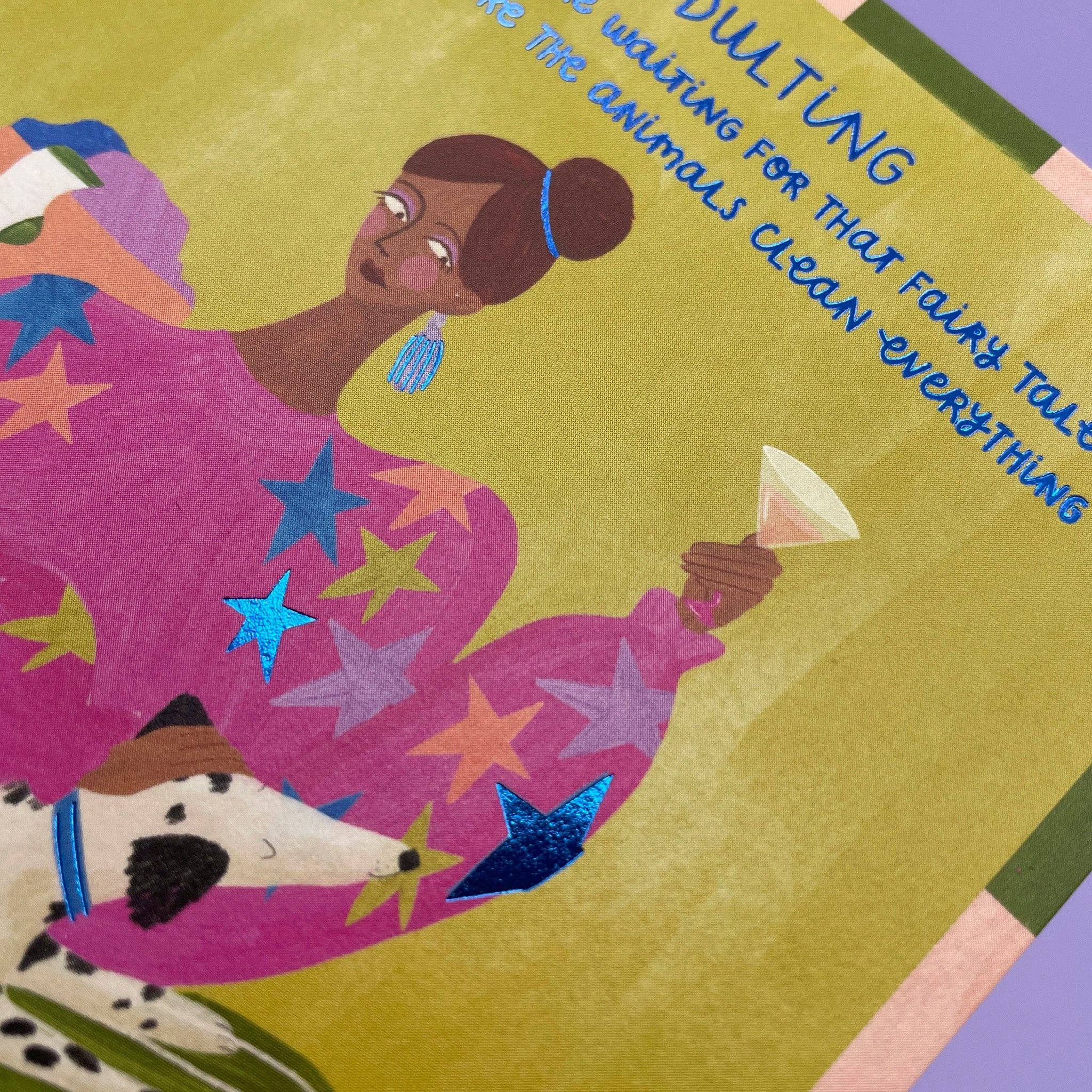 Raspberry Blossom – wholesale Everyday greeting card – Adulting Animals Fairy Tale (MOD06)1