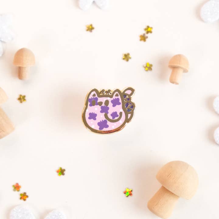 Pino de Esmalte Gato Fofo Asas Pequenas - Tinycats por atacado de Sparkles in the Wild