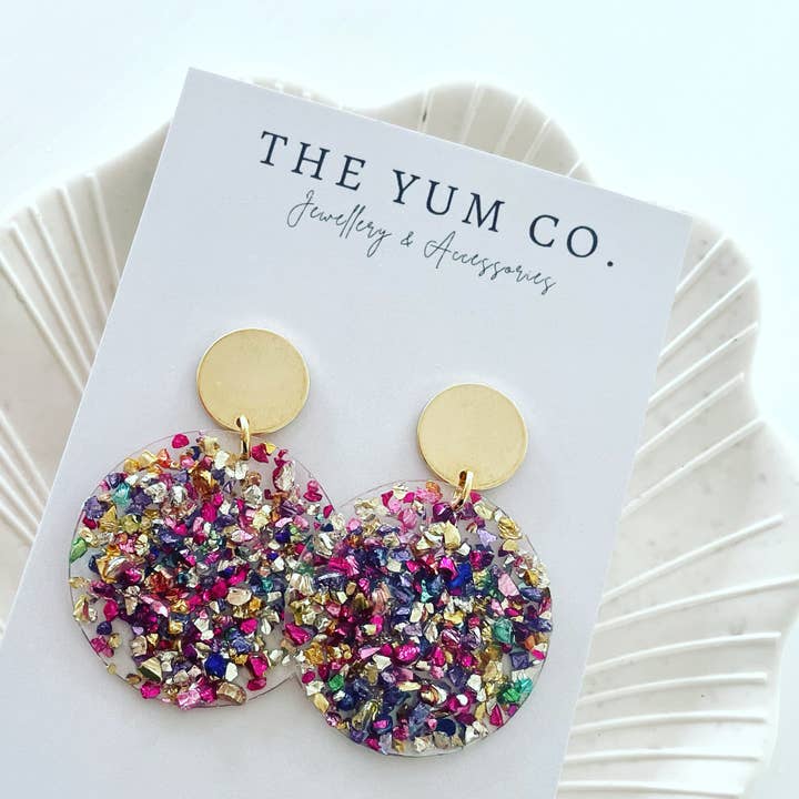 Rainbow Earrings for wholesale by The Yum Co
