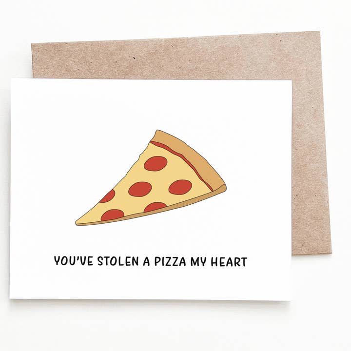 Carte anniversaire Pizza pour la vente par Nine Two Design