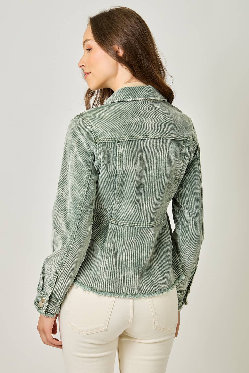 Mystree – wholesale Denim jacket – Women's – 61134 Washed Denim Peplum Jacket12