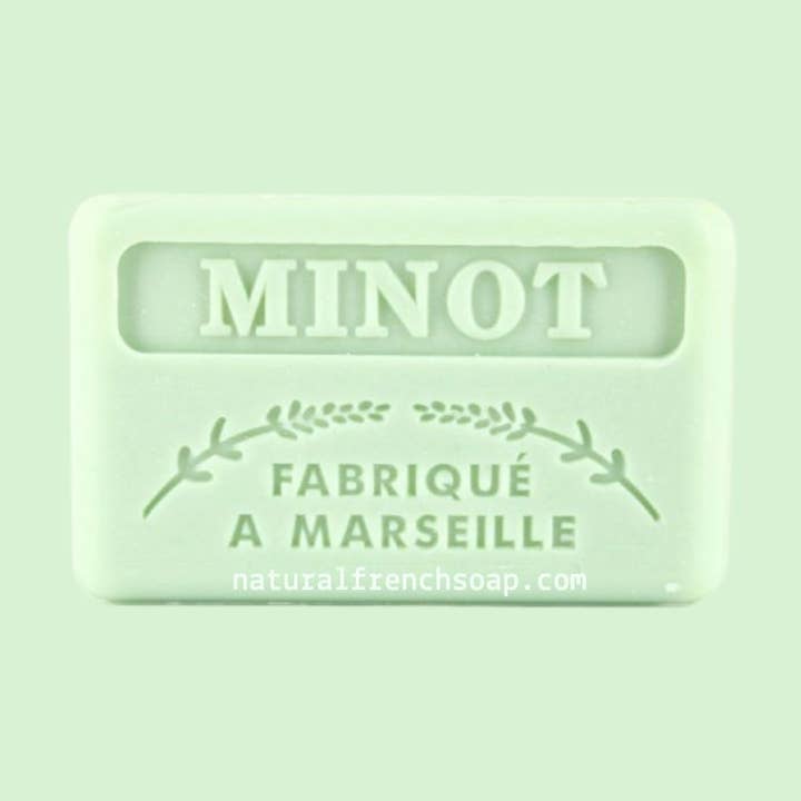 French Soap Wholesale - Venta al por mayor Pastilla de jabón - Jabón francés Minot de 125 g con manteca de karité orgánica, vegano0