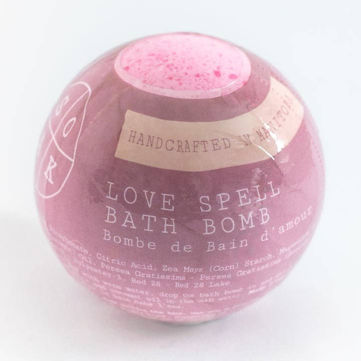 Love Spell Bath Bomb - Canadian Handmade for wholesale by SOAK Bath Co
