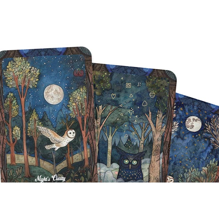 IBIZA TAROT - Wholesale Tarot Cards - Feathered Mystic Oracle: Eyes of the Owl - 22 Cards