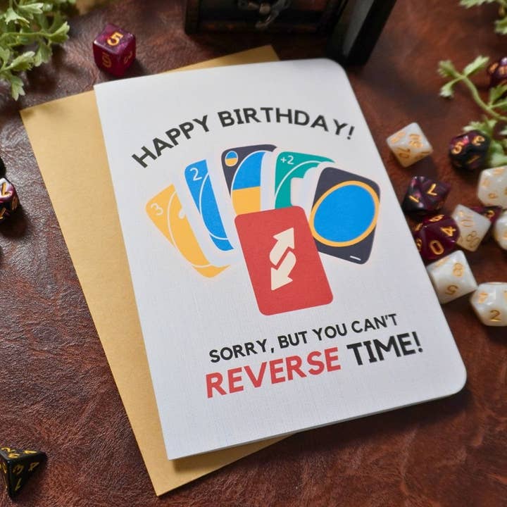 Minva Tabletop Design Co - Wholesale Birthday Card - Board Game UNO Birthday Card2