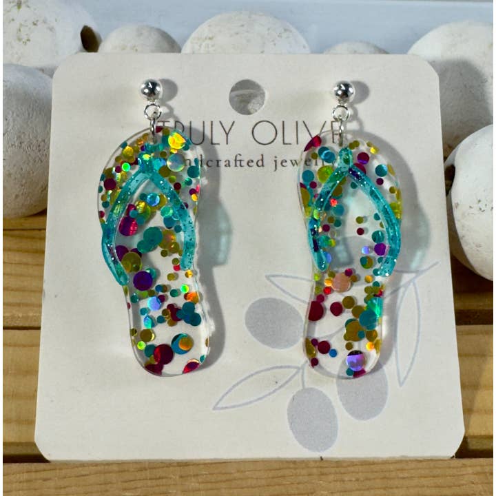 Orecchini infradito estivi per la vendita all'ingrosso da parte di Truly Olive