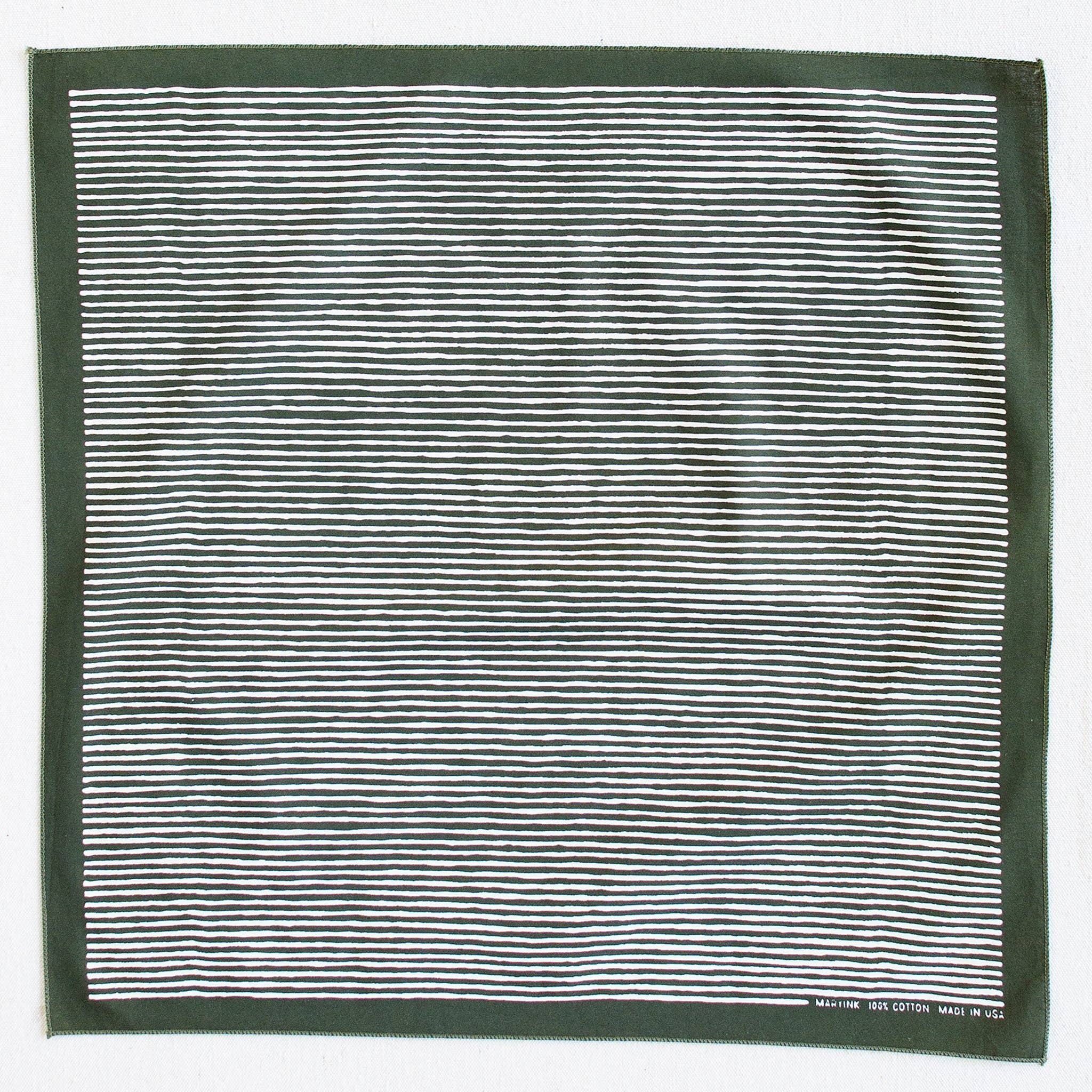 Abracadana - Wholesale Bandana - Unisex - Olive Striped Bandana3