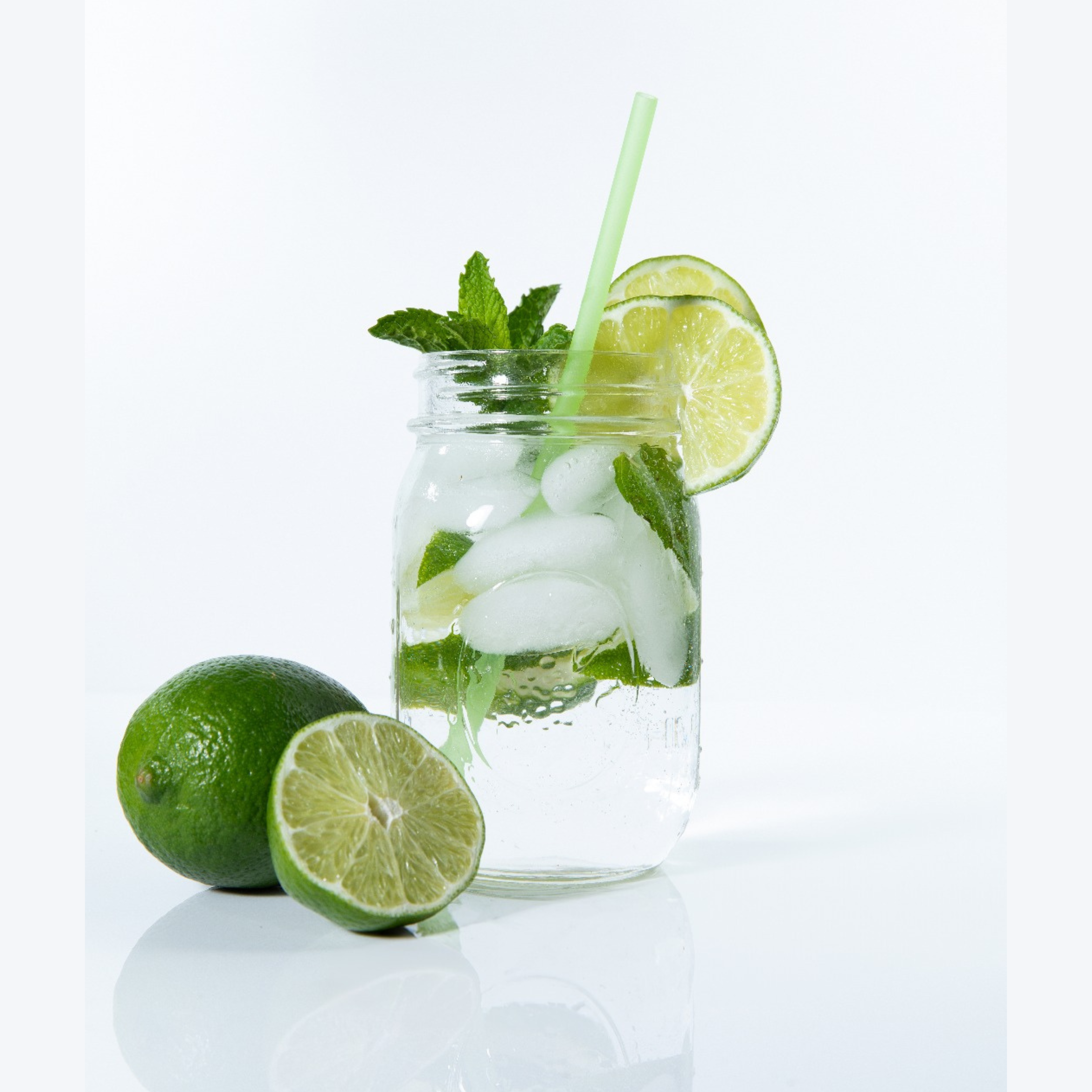 Corn Next - Wholesale Drinking Straw - Lime Flavored Corn Based Drinking Straws 7.75" - 6mm1