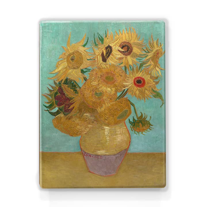 Laqueprint, Zonnebloemen 2 - Vincent van Gogh voor wholesale door Laqueprint