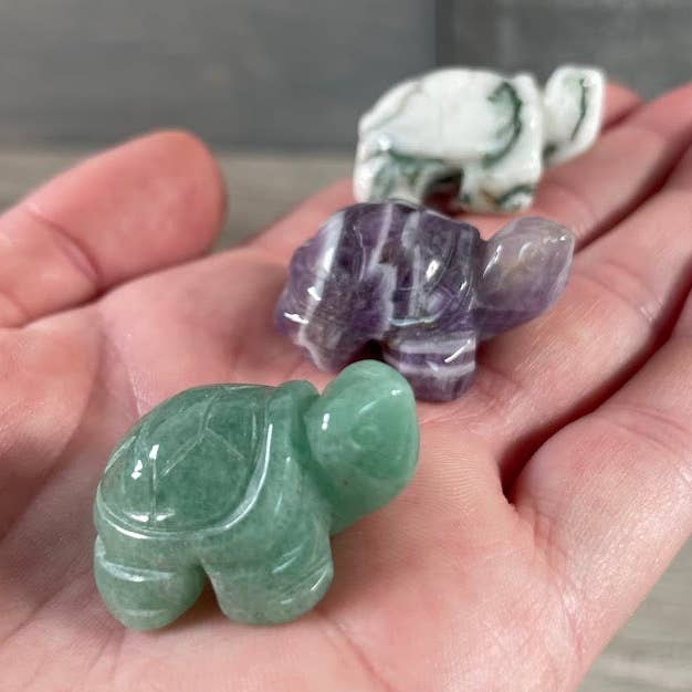 Keystone Crystals - Wholesale Spiritual Stone/Crystal - Small Gemstone Turtle Figurine – Crystal Turtles12