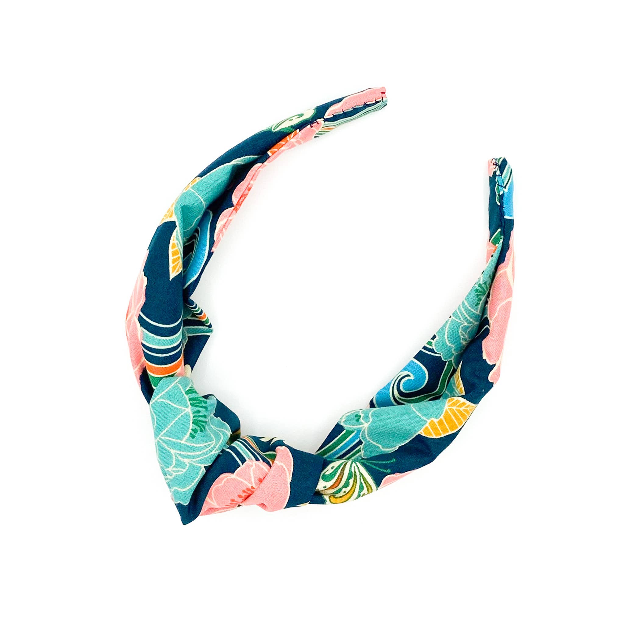 Wee Joys - Wholesale Fashion Headband - Women's - Top Knot Alice Band | Retro Floral1