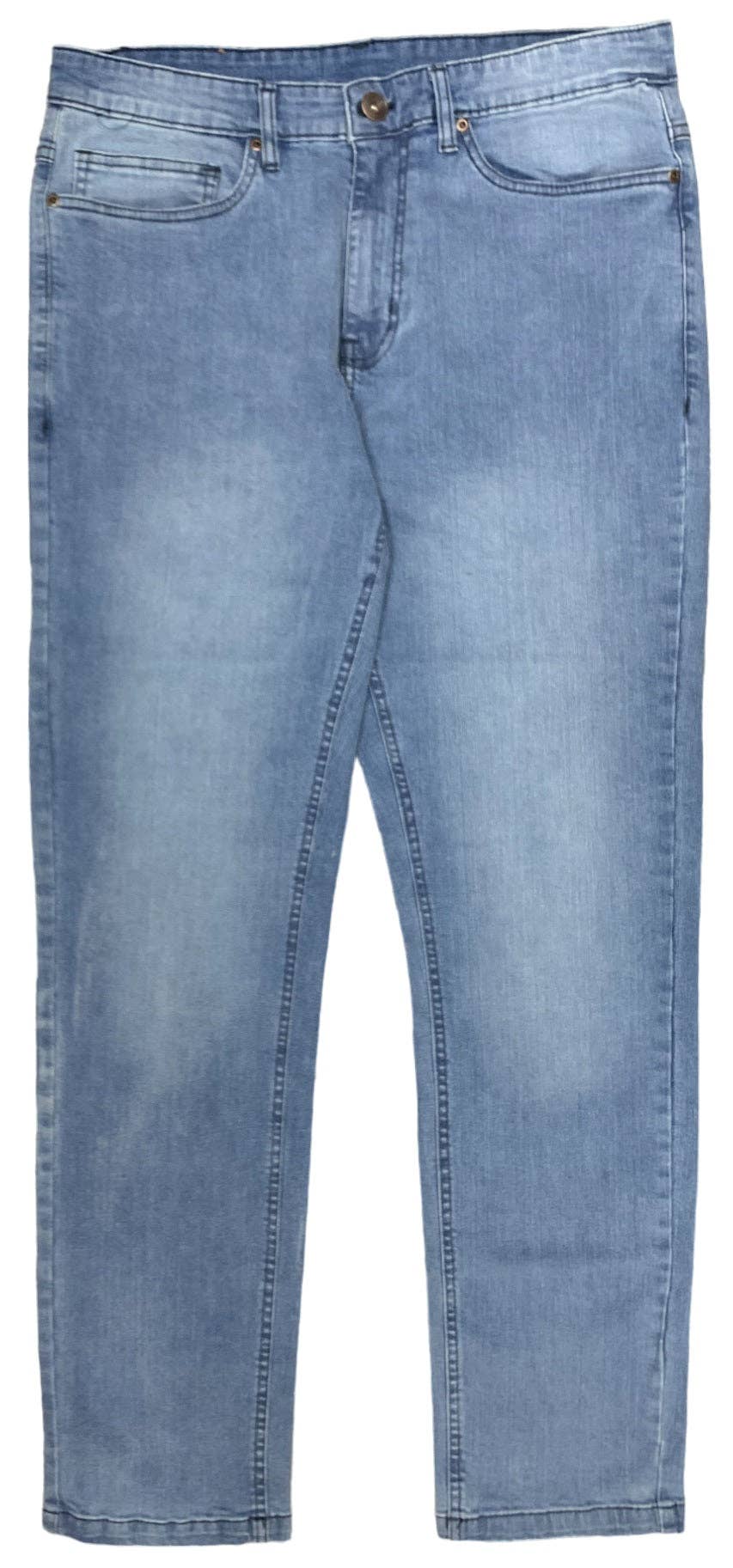 Royal Threads - Wholesale Jeans - Men's - Men's Flexible Straight Leg Warm Classic Denim Jeans Pants5