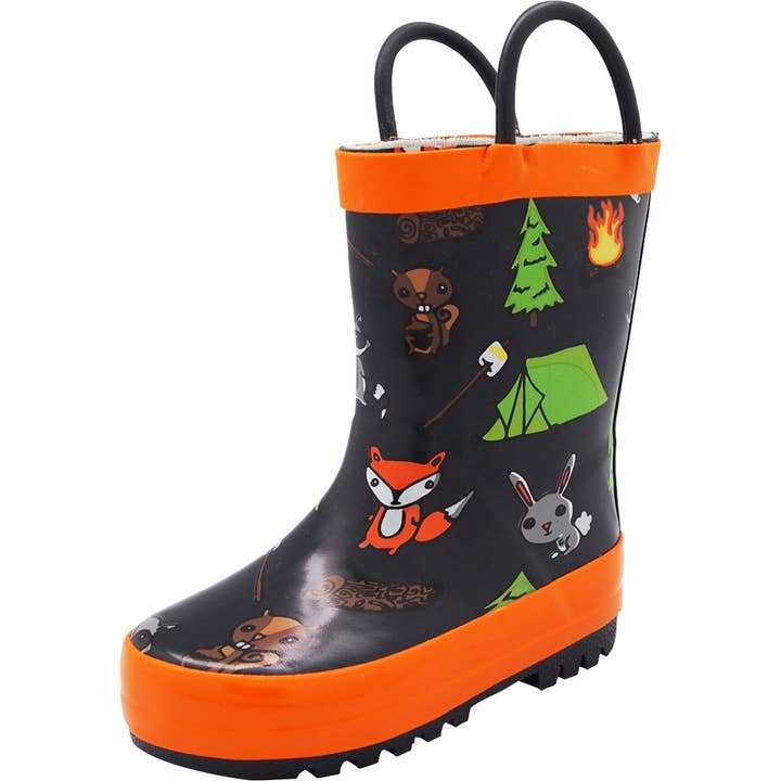 Norty Girls 11-3 Campfire Gummi Regnstøvle 16492 Prepack for engroshandel hos The Norty Brand