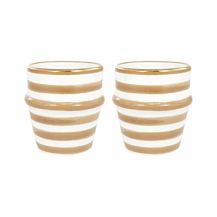 High crafty - Vente Tasse à café/thé - Tasses en céramique marocaine faites à la main avec ornements en or pur10