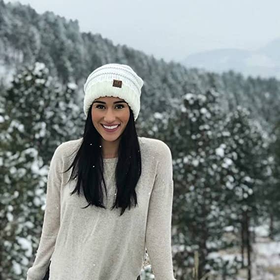 Funky Junque - Wholesale Beanie - Women's - C.C Oversized Slouchy Beanie - Ivory1