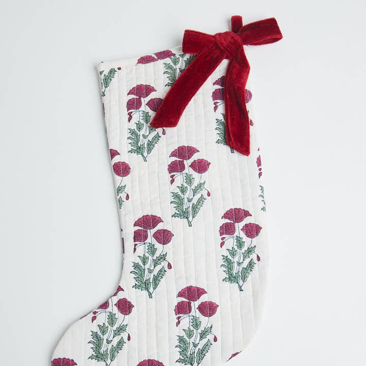 Calcetín acolchado con flor de arándano para venta al por mayor de A Wilde Collective